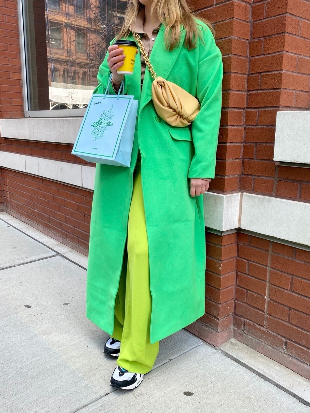 MISSGUIDED Green Oversized Formal Coat